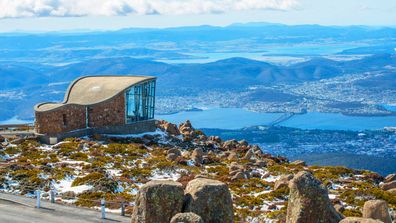 Hobart, Tasmania view from mountain