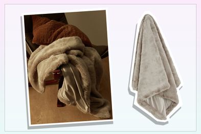 9PR: Country Road Loui Faux Fur Throw Blanket.