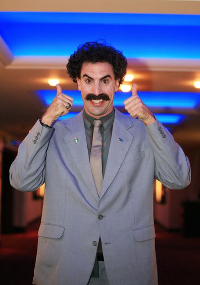 Sacha Baron Cohen as Borat during Borat Special Screening for MySpace at AMC Metreon in San Francisco, California, United States in 2006. 