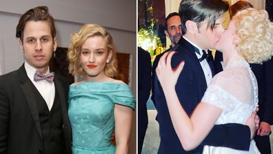 Mark Foster and Julia Garner. wedding, photo, Instagram