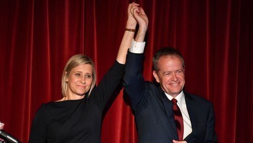 Meanwhile, in another marginal seat, the ALP's Susan Lamb was also victorious and said her win comes as a message to the Turnbull government. Picture: AAP.