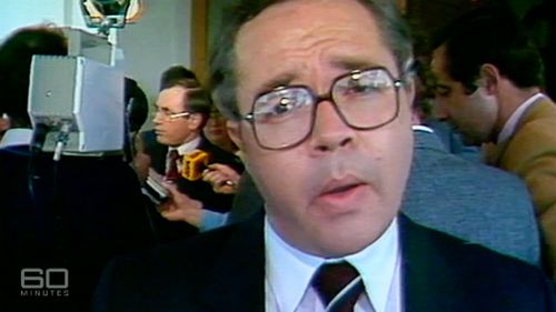 Oakes in his reporting heyday. (60 Minutes)