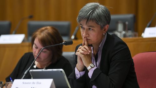 Penny Wong has decried hate speech.