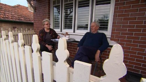 22 homes will be bulldozed, a handful will be in Cammeray.  This couple thankfully held onto their property. Picture:9NEWS