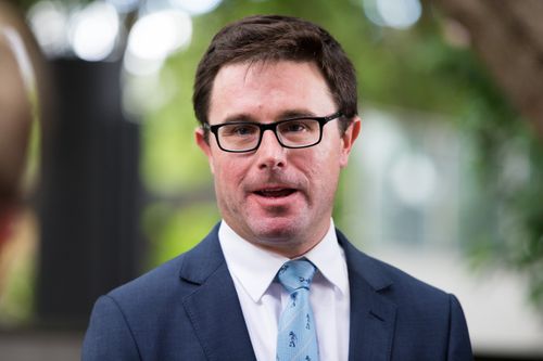 David Littleproud during a press conference in Brisbane today. (AAP)