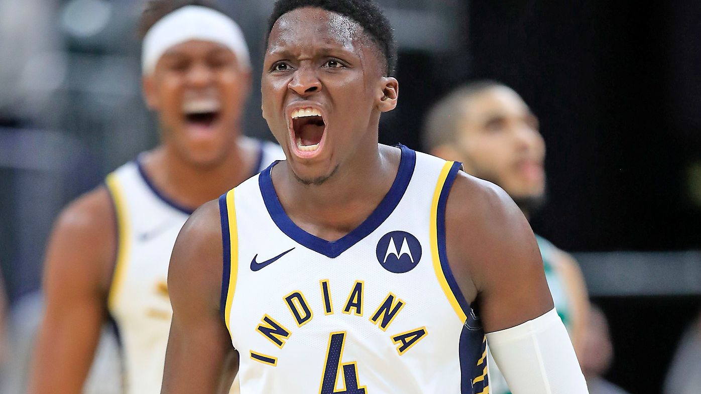 Victor Oladipo #4 of the Indiana Pacers