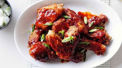 Recipe: <a href="http://kitchen.nine.com.au/2016/05/16/15/44/korean-fried-chicken" target="_top" draggable="false">Korean fried chicken</a>