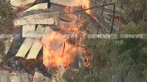 Another structure at Cobaw, believed to be a shed, appears to have been destroyed in the blaze. (9NEWS)