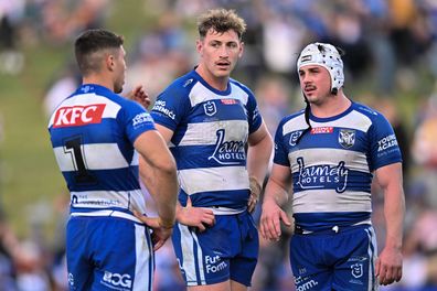 Max King of the Bulldogs looks dejected during the round 20 NRL match between Canterbury Bulldogs and Brisbane Broncos at Belmore Sports Ground on July 15, 2023 in Sydney, Australia. (Photo by Izhar Khan/Getty Images)