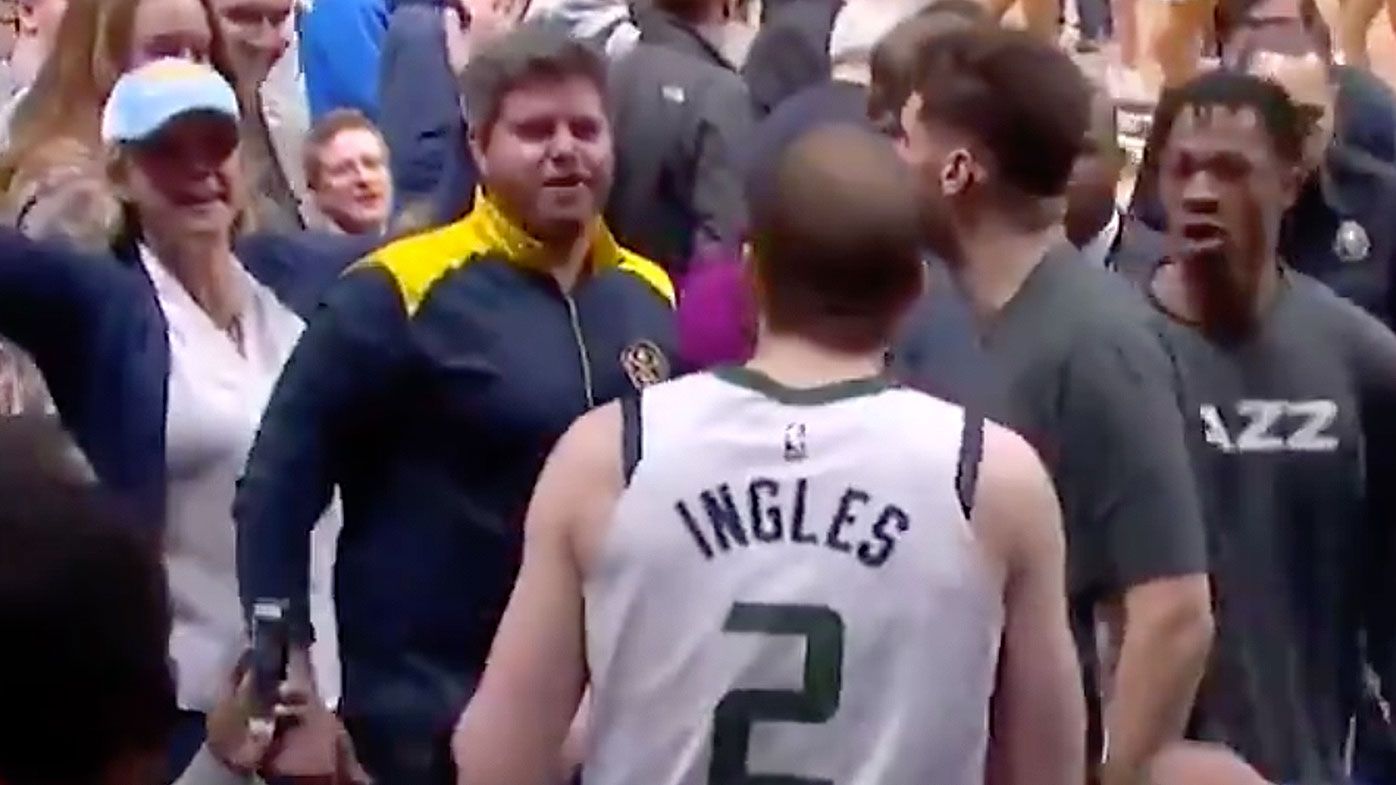 Australian NBA star Joe Ingles in heated exchange with unruly Denver Nuggets fan