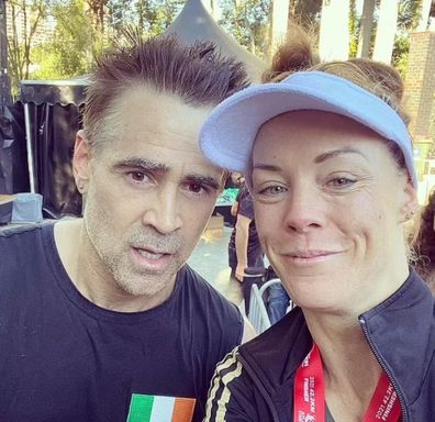 Colin Farrell runs Brisbane Marathon.