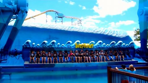 Queues for rides was not unusual before the 2016 tragedy. Picture: 9NEWS