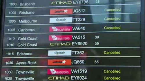 Jetstar and Virgin Airlines have confirmed they expect flights to return to their normal schedule soon.