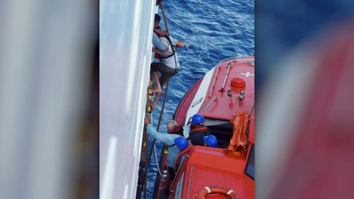 They were rescued near New Caledonia.