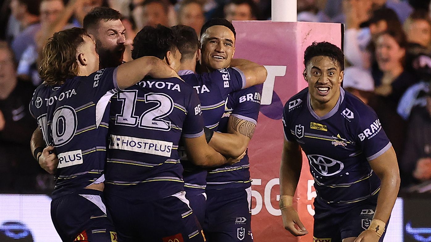 Valentine Holmes the hero as Cowboys hunt down Sharks to win NRL