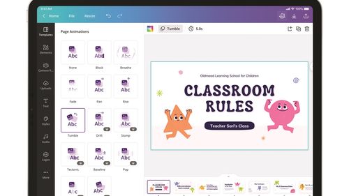 Canva is also used in clasrooms. 