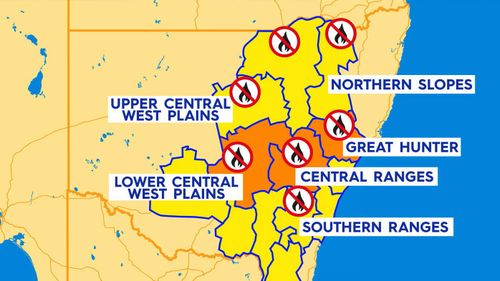 Total fire bans in place in NSW amid heatwave.