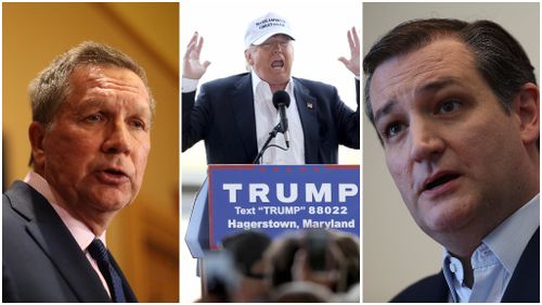 Ted Cruz and John Kasich unite to stop Donald Trump from winning Republican presidential nomination