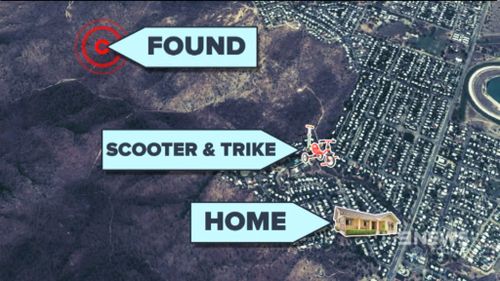 The boys were found about 400m from their home. (9NEWS)