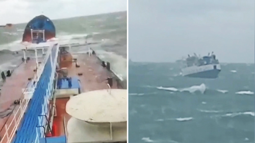 Two Russian Cargo Ships Are In Distress Near Crimea Following Bad Weather