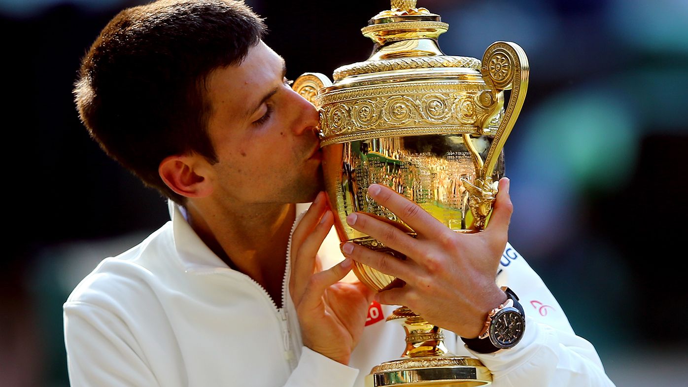Novak Djokovic beat Roger Federer 6-7, 6-4, 7-6, 5-7, 6-4 to win the 2014 Wimbledon title, the 7th grand slam of his career.