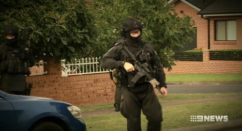 Police said the intent was to put criminals on notice. Picture: 9NEWS