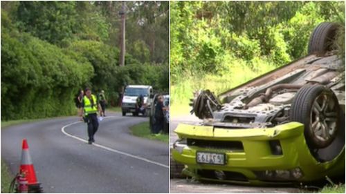 The scene of the Monbulk crash in December last year. (9NEWS)