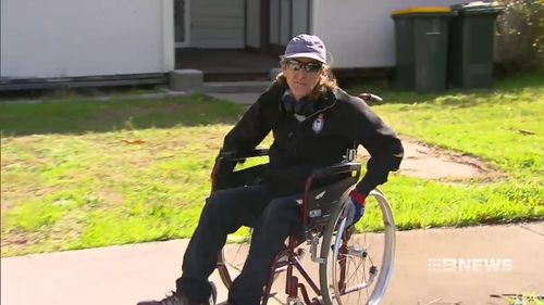 George Nicholls was thrown out of his wheelchair and robbed. Picture: 9NEWS