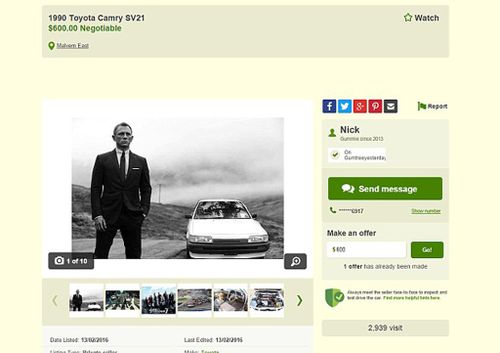 The ad on Gumtree has now received over 3000 views. (Gumtree)