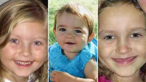 Kyrie Rodery, 8, Alaina Rau, 2 and Cassidy Rodery, 6 were found dead last Monday.