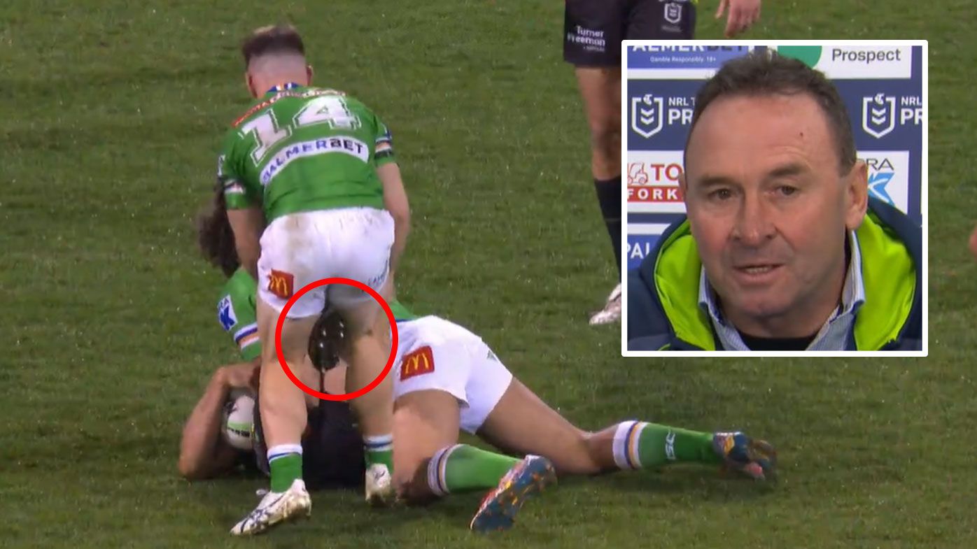 Ricky Stuart brands Panthers youngster Jaeman Salmon a 'weak-gutted dog' over kick on Tom Starling