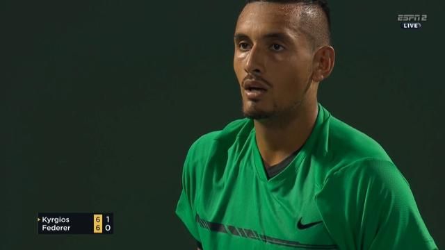 Nick Kyrgios tells crowd to 'shut up' in semi final against Roger Federer at the Miami Open