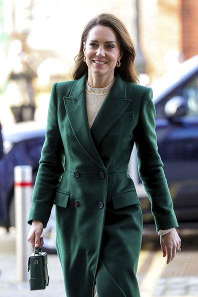 Kate, Princess of Wales arrives at the University of Leeds in Leeds, England, Tuesday Jan. 31, 2023, where she will join students on the Childhood Studies programme which focuses on a broad approach to early childhood development.  