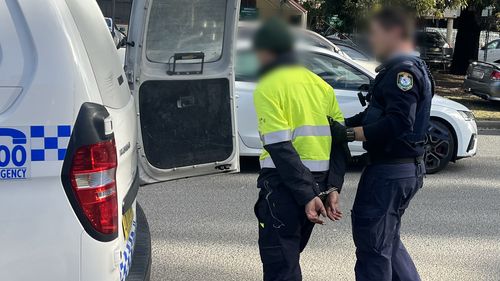 The 52-year-old man was arrested during a vehicle stop in Ingleburn.