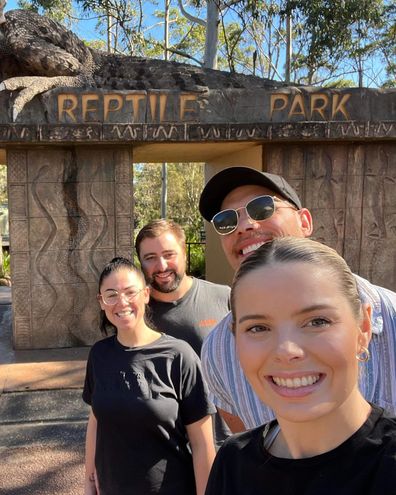 MAFS 2022 Olivia Frazer and Jackson Lonie Australian Reptile Park.