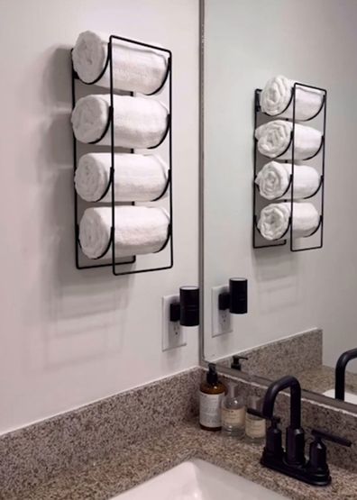 Storage hacks: A $10 Ikea wine rack transforms bathroom storage