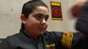 Nicky Tadros accomplished his goal in karate after surviving a chopper crash.