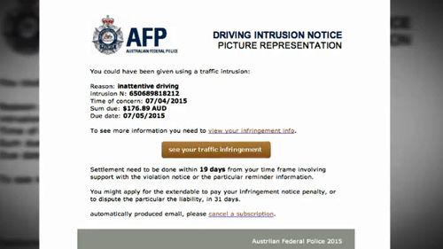 Email users warned against traffic ticket scam