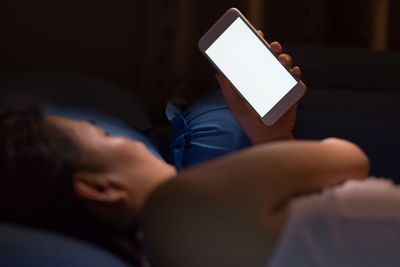 Avoid
bright light (including phones and TVs) before bed