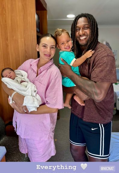 Nic Naitanui and fiancée Brittany Bown