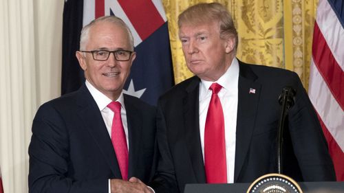 Malcolm Turnbull and Donald Trump.