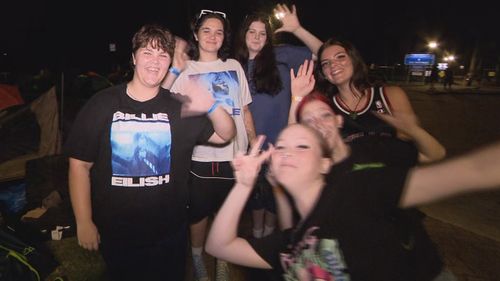 More than 500 Billie Eilish fans have camped outside the Brisbane Entertainment Centre for days ahead of the global popstar's first show tonight.