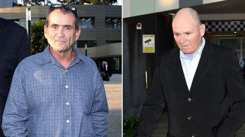 Defendants Paul Maris and Adrian Attwater. (AFP)