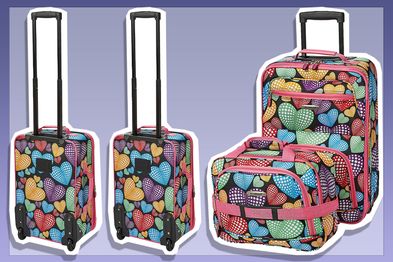 9PR: Rockland Fashion Softside Upright Luggage Set