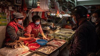 The wet markets in Wuhan, where the virus is believed to have spread from an animal to humans.