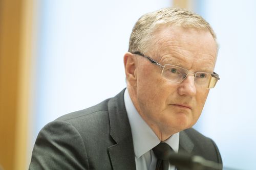 RBA Governor Dr Philip Lowe during a hearing at Parliament House in Canberra on Monday 28 November 2022. fedpol Photo: Alex Ellinghausen