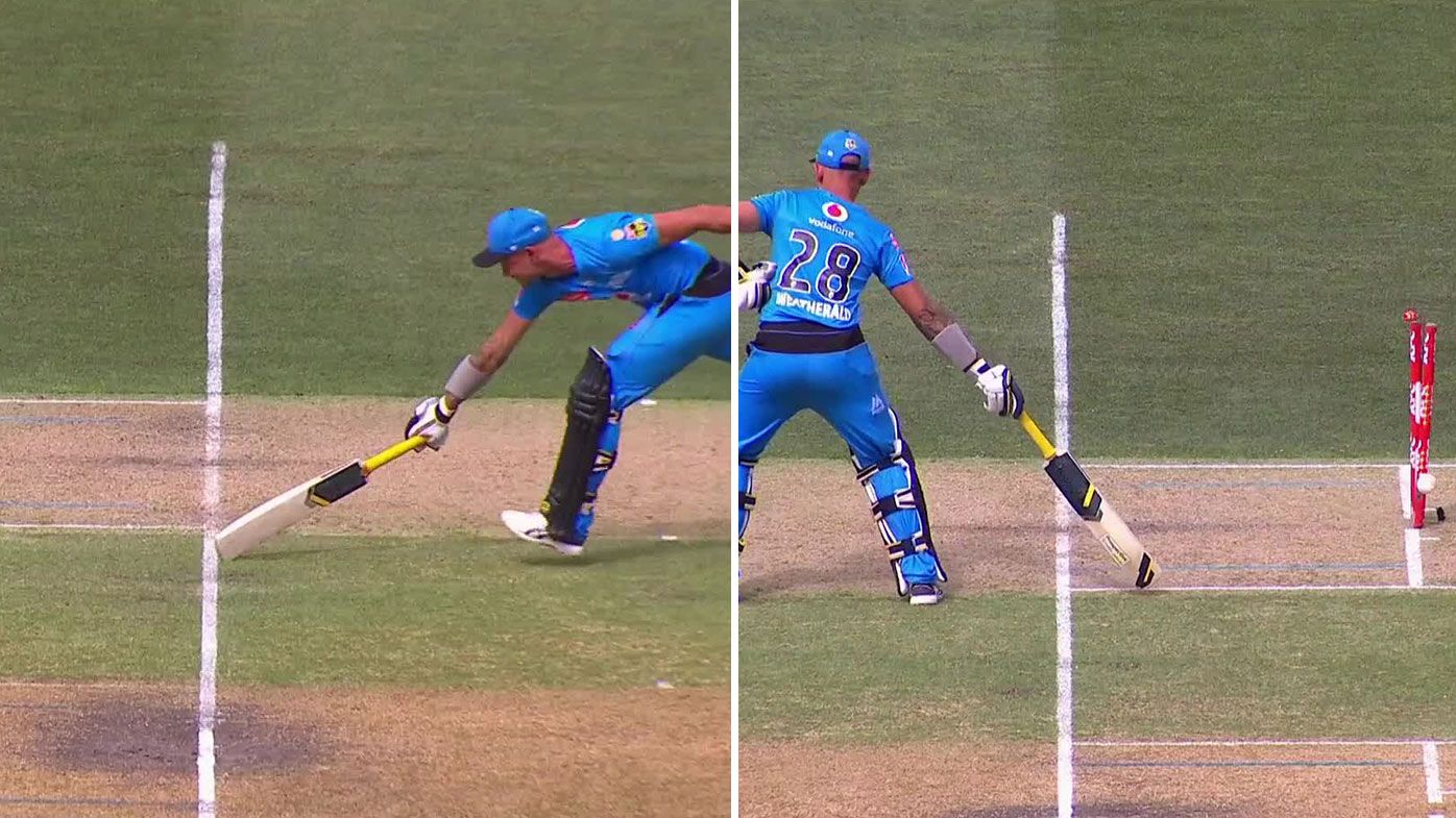Strikers Jake Weatherald stuns legends after being run out twice in one ball 