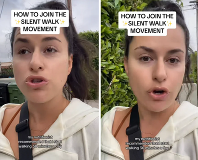 silent walking trend on tiktok
