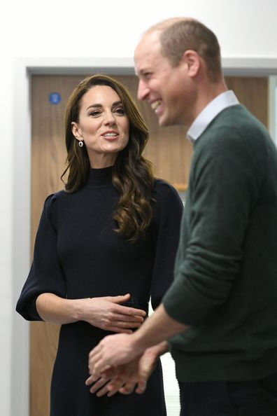 Prince and Princess of Wales visit the new Royal Liverpool University Hospital, Merseyside, meeting staff and mental health first aiders and viewing the hospital facilities 