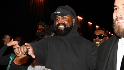 Kanye West attends the Balenciaga Womenswear Spring/Summer 2023 show as part of Paris Fashion Week.